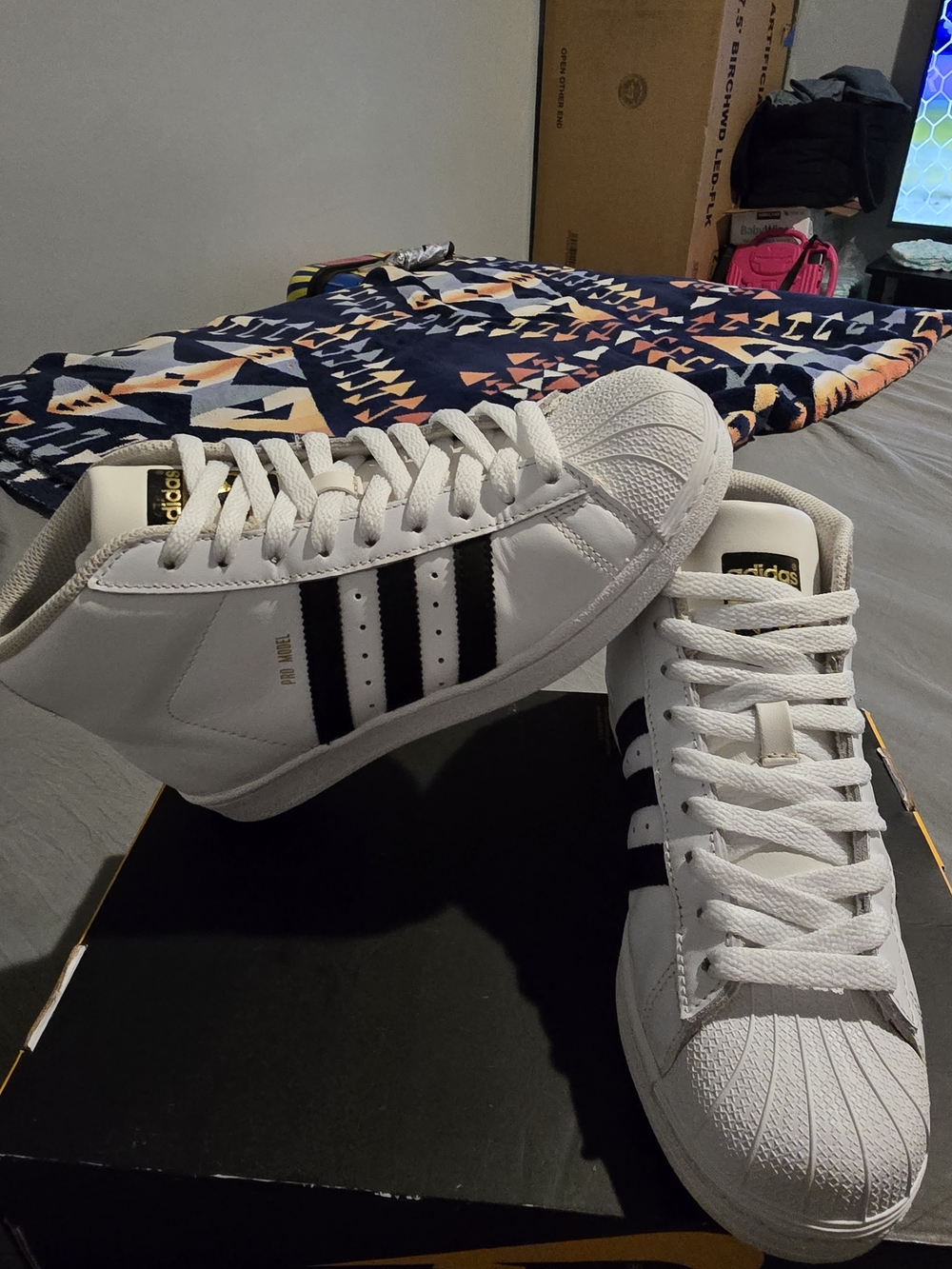 Adidas Pro Model J S85962 Wht/CBlack sz 4.5Y W5.5